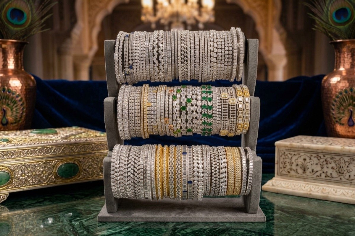 modern silver jewelry collection, contemporary designs, exhibition display, professional photography
